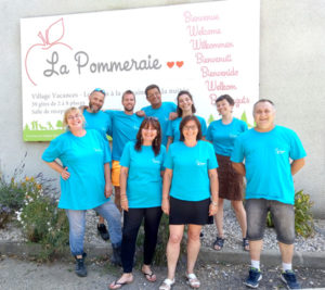 de gauche à droite et de haut en bas : Christophe, Guylan, Frédéric, Justine, Julie, Nicole, Véro, Valérie, Loïc